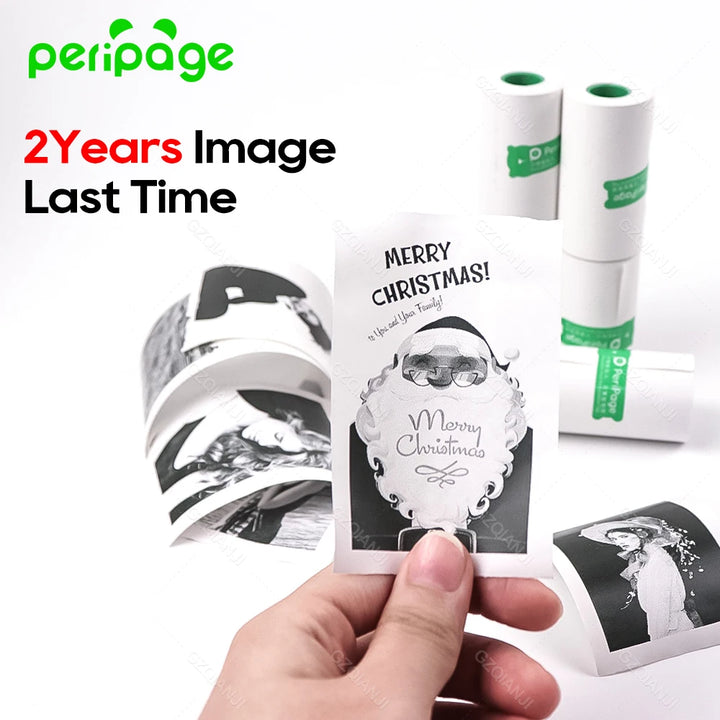 58mm Thermal Paper Rolls 57x30mm White Color Gift DIY Label Receipt Bill for Peripage A6 for Mini Photo Printer.
